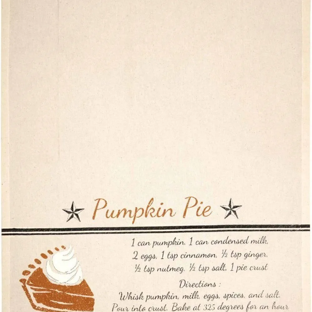 Harvest Tea Towel Set Pumpkin Thanksgiving Holiday